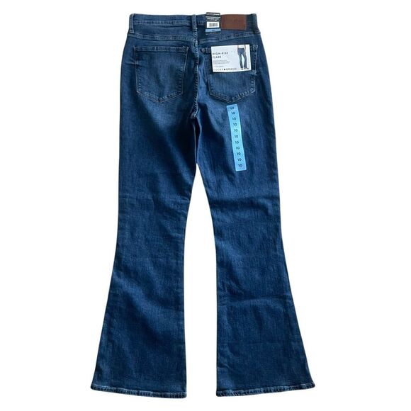 New Lucky Brand Stevie High Rise Flare Jeans Women’s Size 10 30 Dark Denim NWT - Picture 4 of 6